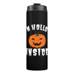 Ich bin Hollow Inside Pumkin Kürbislaterne Thermosbecher