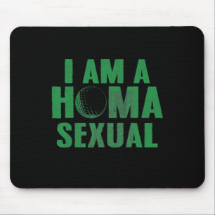 Ich bin Homa Ual Golf Lover Club und Ball Sport Mousepad