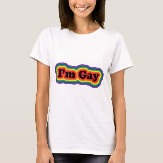 Ich bin homosexuell T-Shirt (Vorderseite)