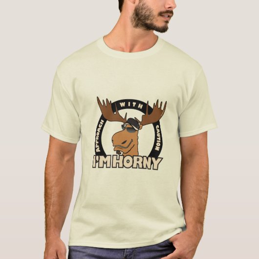 Ich bin hornig T-Shirt (Vorderseite)