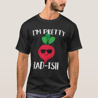 Ich bin Hübsch Krass Ish Funny Cool Radish Food Pu T-Shirt