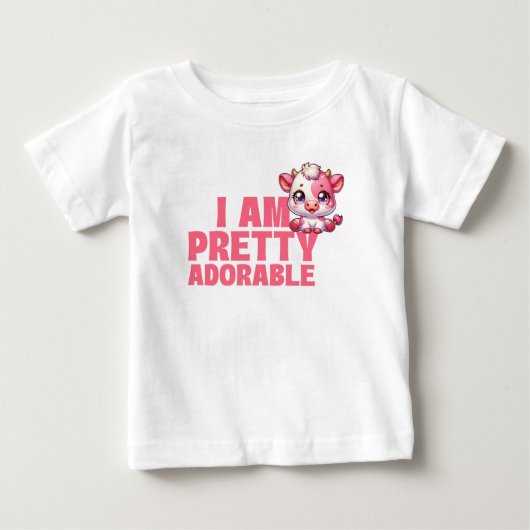 Ich bin Hübsch liebenswert Baby T-shirt (Vorderseite)