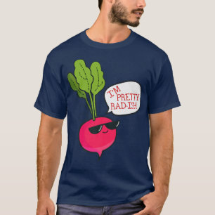 Ich bin Hübsch RadIsh Funny Vegetarian Vegan Radis T-Shirt