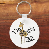 Ich bin Hübsch Tall Giraffe Schlüsselanhänger (Vorderseite)