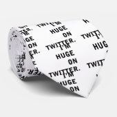 Ich bin Hudge auf Twitter Krawatte (Gerollt)