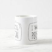 Ich bin Hundeperson Kaffeetasse (Mittel)