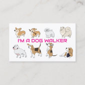 Ich bin Hundeschwalker Visitenkarte (Vorderseite)