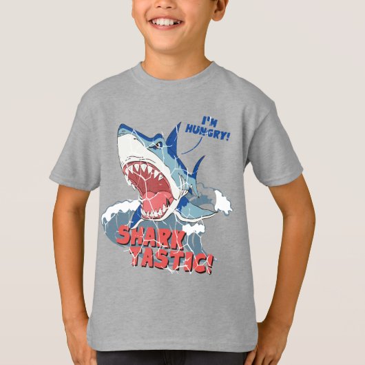 Ich bin Hunger Shark Tastic Baby T - Shirt (Vorderseite)