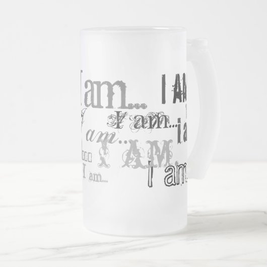 Ich bin… ich bin mattglas bierglas (VorderseiteRechts)