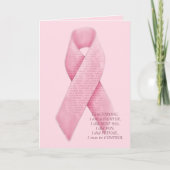 ICH BIN, ICH HABE ES GETAN, ICH WAR - Krebs rosa M Karte (Vorderseite)