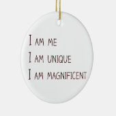 Ich bin ich, ich bin einzigartig, ich bin keramik ornament (Rechts)