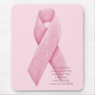ICH BIN, ICH TAT, ICH WAR - Krebs-rosa Band Mousepad
