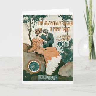 Ich bin ich traf Sie schreckliches frohes Karte