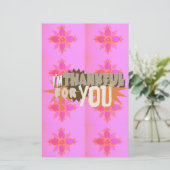 Ich bin Ihnen dankbar: Ein herzlicher Ausdruck Briefpapier (Stehend Vorderseite)