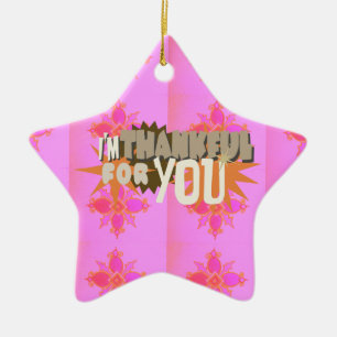 Ich bin Ihnen dankbar: Ein herzlicher Ausdruck Keramik Ornament