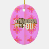 Ich bin Ihnen dankbar: Ein herzlicher Ausdruck Keramikornament (Vorne)