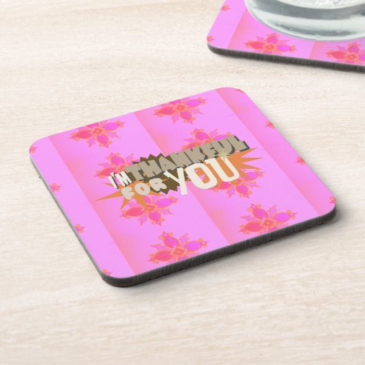 Ich bin Ihnen dankbar: Ein herzlicher Ausdruck Untersetzer (Linke Seite)