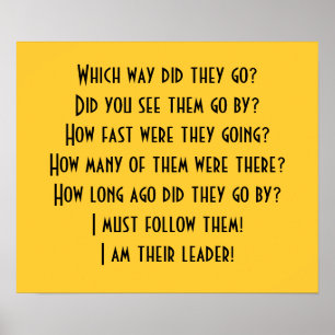 Ich bin ihr Anführer! Poster