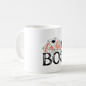 Ich bin ihr Boo Funny Cool Halloween-Geist Kaffeetasse (Vorderseite Links)