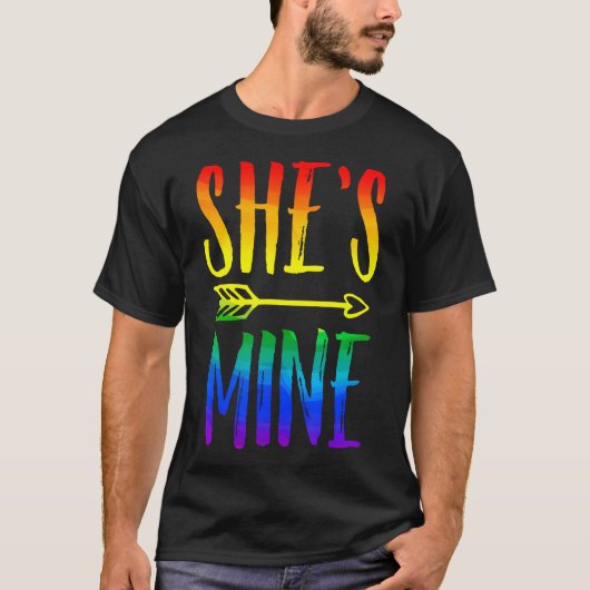 Ich bin ihr, dass sie meine Matching LGBT Pride Le T-Shirt (Vorderseite)