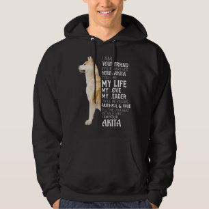 Ich bin Ihr Freund Ihr Partner Ihr Akita Hund Mama Hoodie