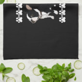 Ich bin Ihr Freund Ihr Partner Ihr Boston Terrier Geschirrtuch (Gefaltet)