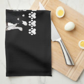 Ich bin Ihr Freund Ihr Partner Ihr Boston Terrier Geschirrtuch (Viertel Falte)