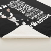 Ich bin Ihr Freund Ihr Partner Ihr Boston Terrier Sherpadecke (3/4)