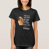 Ich bin Ihr Freund Ihr Partner Ihr Pekingese Hund T-Shirt (Vorderseite)