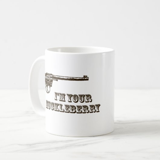 Ich bin Ihr HeidelbeerWestern-Gewehr Kaffeetasse (Vorderseite Links)