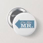 Ich bin ihr Herr (blauer Pfeil) Button (Vorne & Hinten)