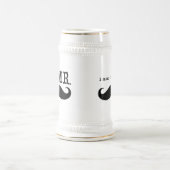 Ich bin ihr Herr Groom Retro Groovy Handlebar Must Bierglas (Mittel)