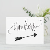 Ich bin ihr Hochzeitszeichen (Stehend Vorderseite)