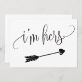 Ich bin ihr Hochzeitszeichen (Vorne/Hinten)