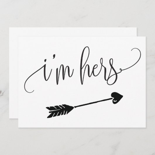 Ich bin ihr Hochzeitszeichen (Vorne/Hinten)