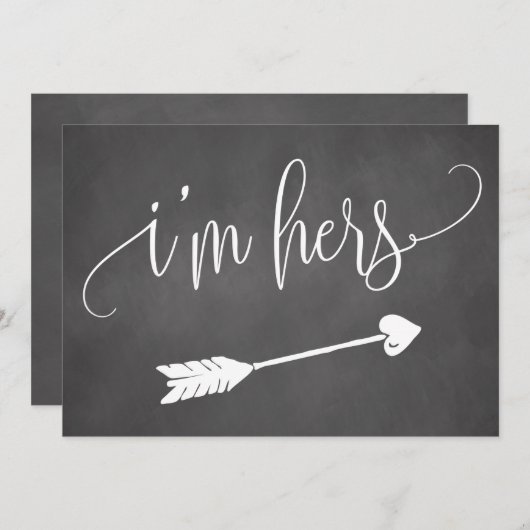 Ich bin ihr Hochzeitszeichen (Vorne/Hinten)