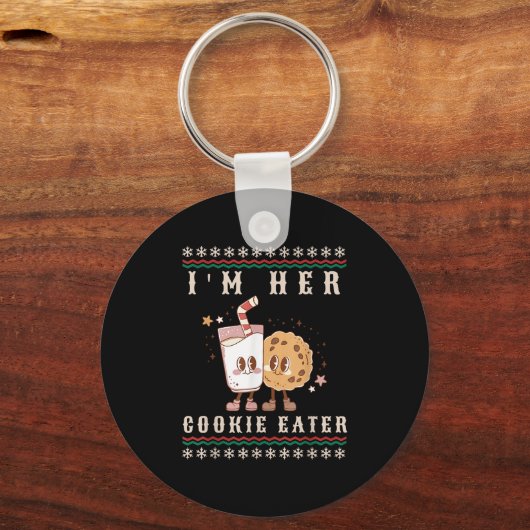 Ich bin ihr Keksessen, nachdem ich seine Milchtrin Schlüsselanhänger (Vorderseite)
