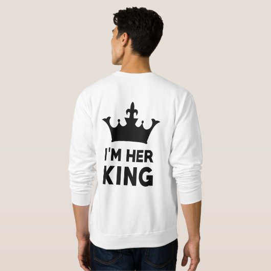 Ich bin ihr König Sweatshirt (Schwarz voll)