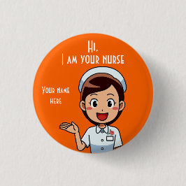 Ich bin Ihr Krankenschwester-Kleiner, 35 mm-Runder Button