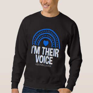 Ich bin ihr Monat der Bewusstseinsbildung für Kind Sweatshirt