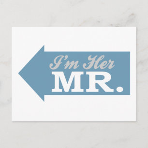 Ich bin ihr Mr. (Blauer Pfeil) Postkarte