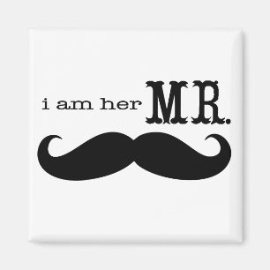 Ich bin ihr Mr. Mustache Groom Magnet