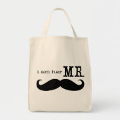 Ich bin ihr Mr. Mustache Grooms Flitterwochen Tragetasche (Vorne)
