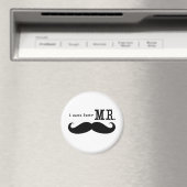 Ich bin ihr Mr. Mustache Grooms Geschenke Magnet (In Situ (Geschirrspüler))