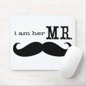Ich bin ihr Mr. Mustache Grooms Geschenke Mousepad (Mit Mouse)