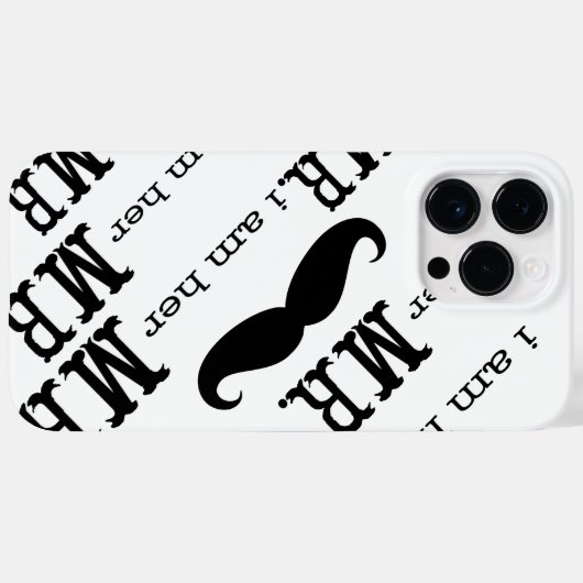 Ich bin ihr Mr. Mustache GroomsRazr Phone Case (Rückseite (Horizontal))