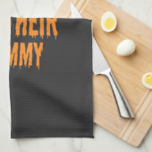 Ich bin ihr Mummy Halloween-Mummy-Design Geschirrtuch (Viertel Falte)