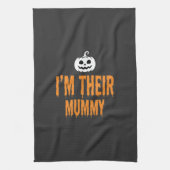 Ich bin ihr Mummy Halloween-Mummy-Design Geschirrtuch (Vertikal)