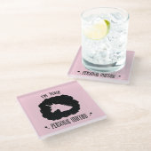 Ich bin Ihr persönliches Einhorn Glasuntersetzer (Schrägansicht)