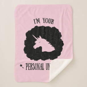 Ich bin Ihr persönliches Einhorn Sherpadecke